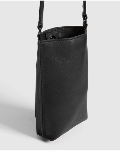 Witchery Kennedy Pebbled Leather Sling Bag