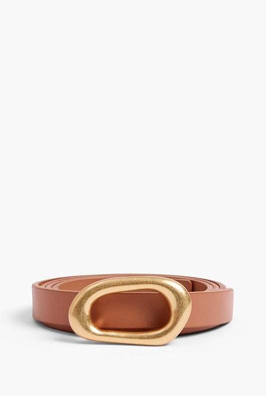 Organic Slim Belt - Faded Terracotta