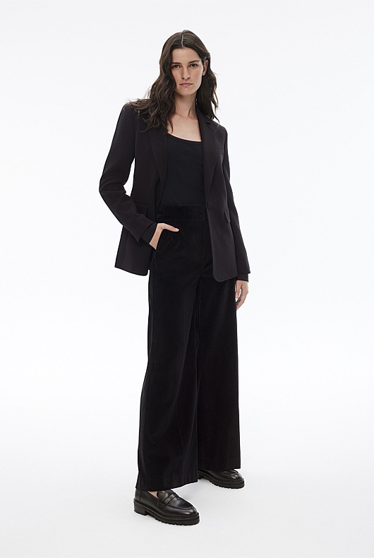 Leather Penny Loafer - Black