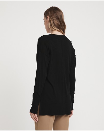 Witchery Wool Blend Fine V Neck Knit
