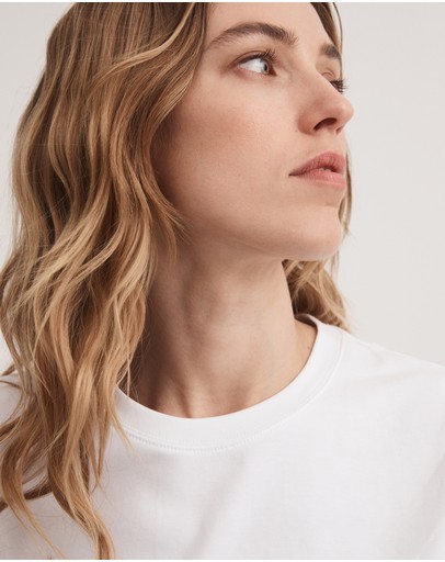 Witchery Cotton Tie Long Sleeve Top