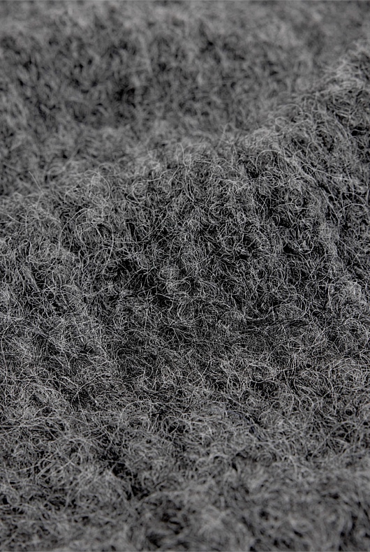 Ladder Knit Scarf - Grey