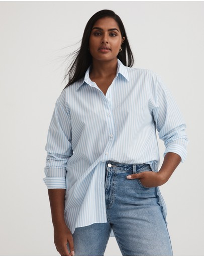 Witchery Stripe Cotton Shirt