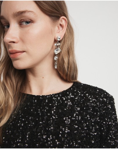 Witchery Multi Crystal Drop Earring