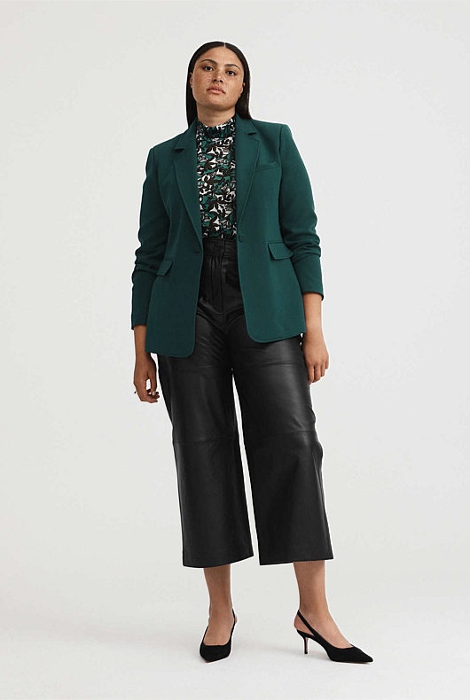 Mesh Folk Blossom Top - Foliage