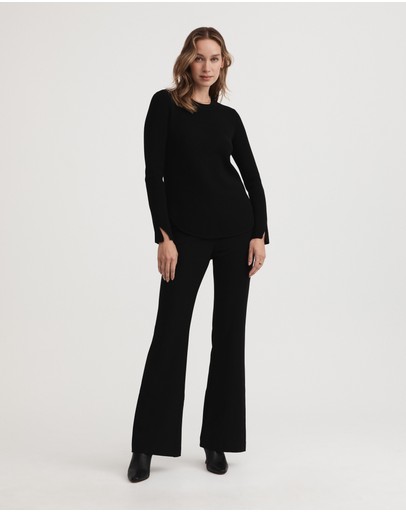Witchery Crepe Crew Neck Knit