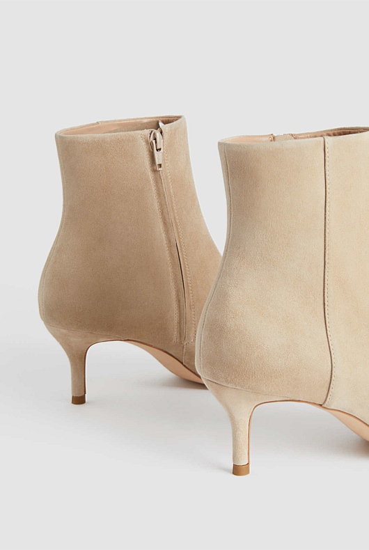 Suede 65mm Heel Boot - Bran