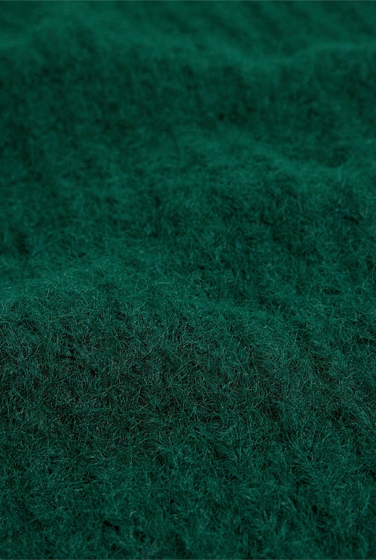 Ladder Knit Scarf - Green