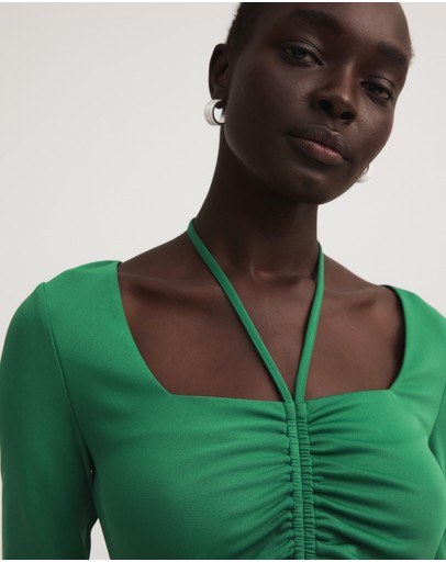 Witchery Ruched Halter Top