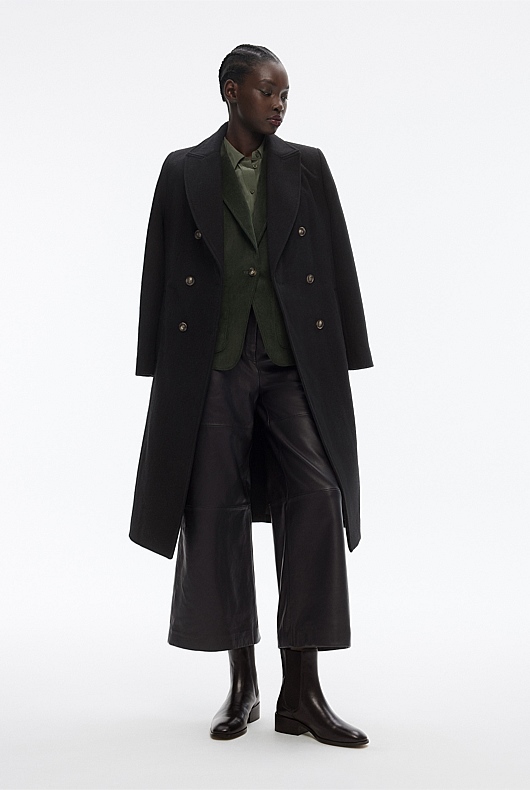 Leather Gusset Boot - Black