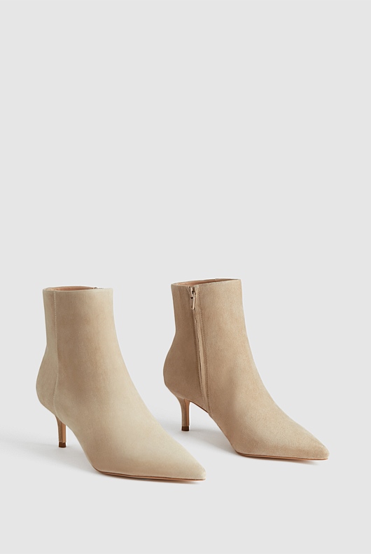 Suede 65mm Heel Boot - Bran