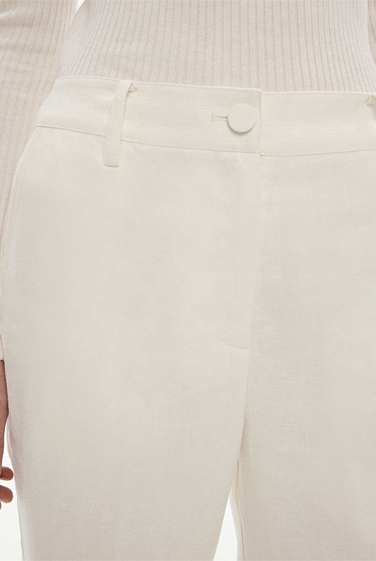 Linen Trouser - Chalk
