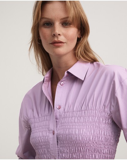 Witchery Shirred Waist Shirt