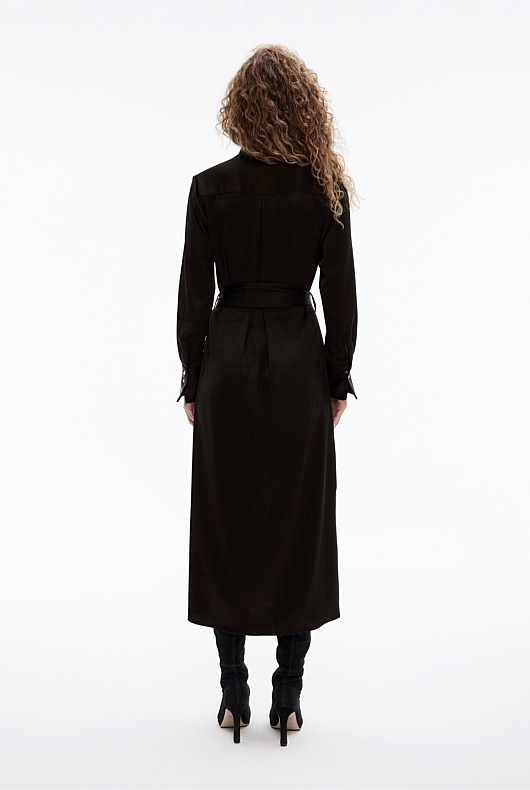 Modern Cuff Midi Dress - Black