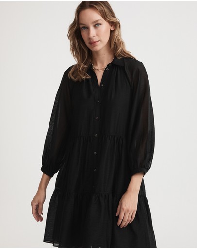 Witchery Tiered Mini Shirt Dress