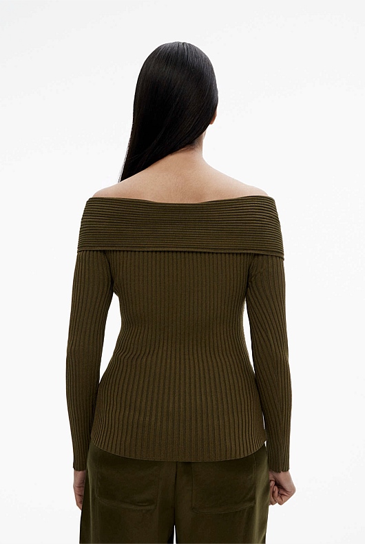 Wrap Front Knit - Jungle