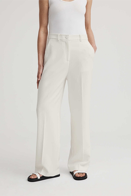 Straight Leg Pant - Chalk