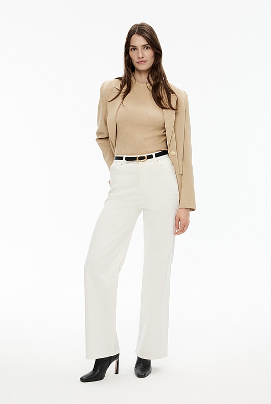 Super High Rise Jean - Parchment