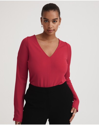 Witchery Split Sleeve Drape Top
