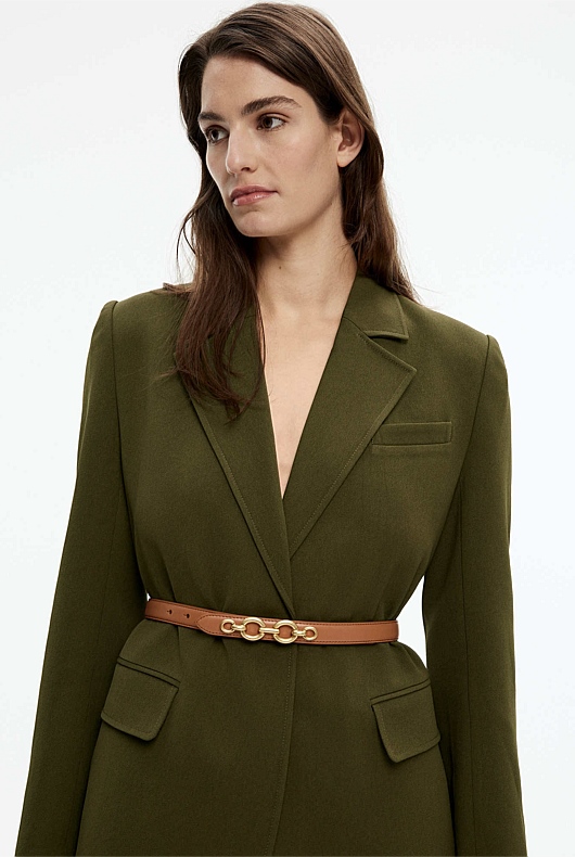 Oval Link Chain Belt - Faded Terracotta