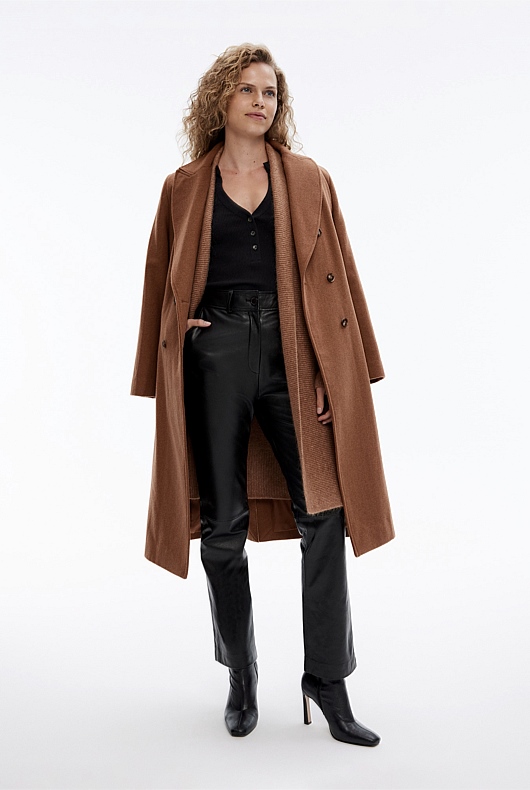 Mohair Knit Cardigan - Camel