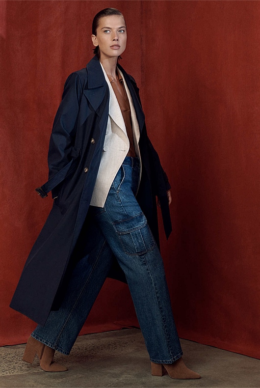 Denim Cargo Jean - Indigo