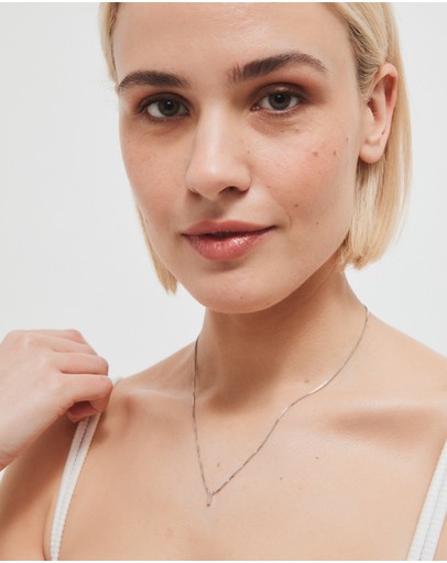 Witchery Sterling Silver Initial Necklace