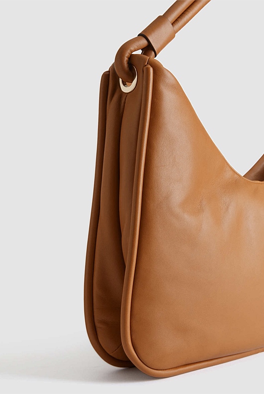 Soft Leather Shoulder Bag - Ginger