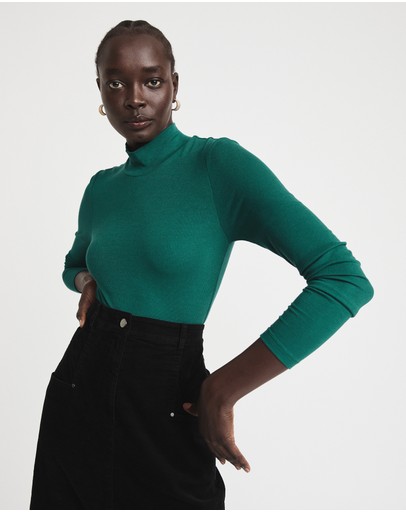 Witchery Rib Turtle Neck Top