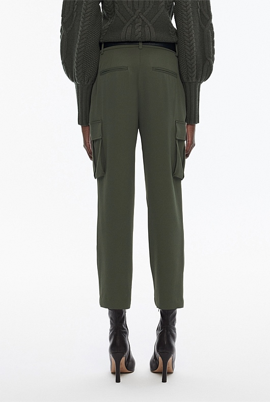 Cargo Straight Leg Pant - Dark Forest