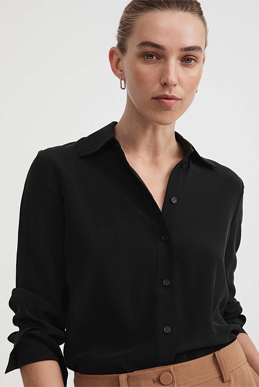 Silk Shirt - Black