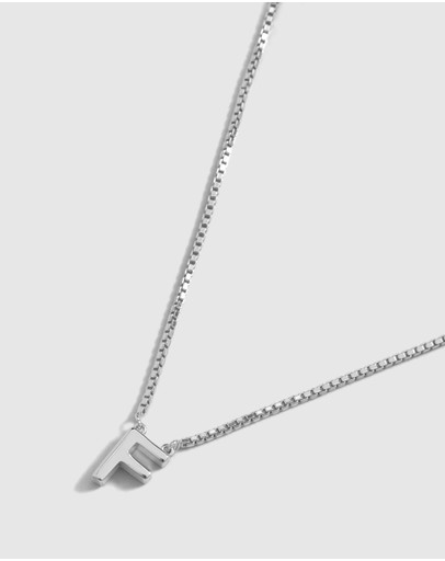 Witchery Sterling Silver Initial Necklace