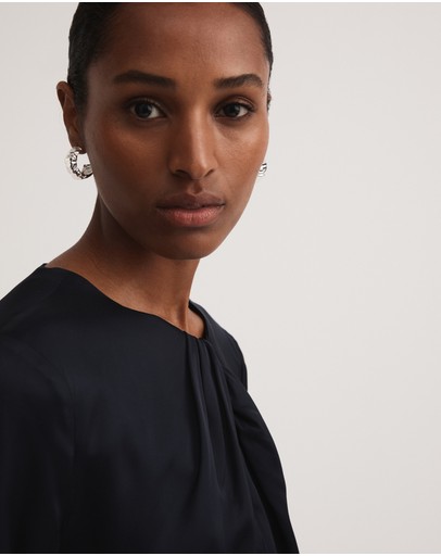 Witchery Satin Twist Neck Blouse