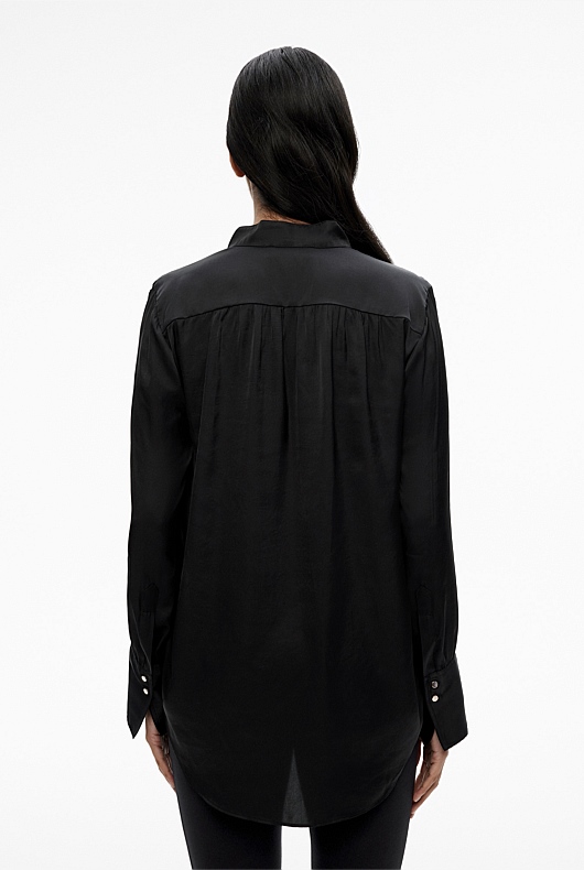 Modern Cuff Blouse - Black