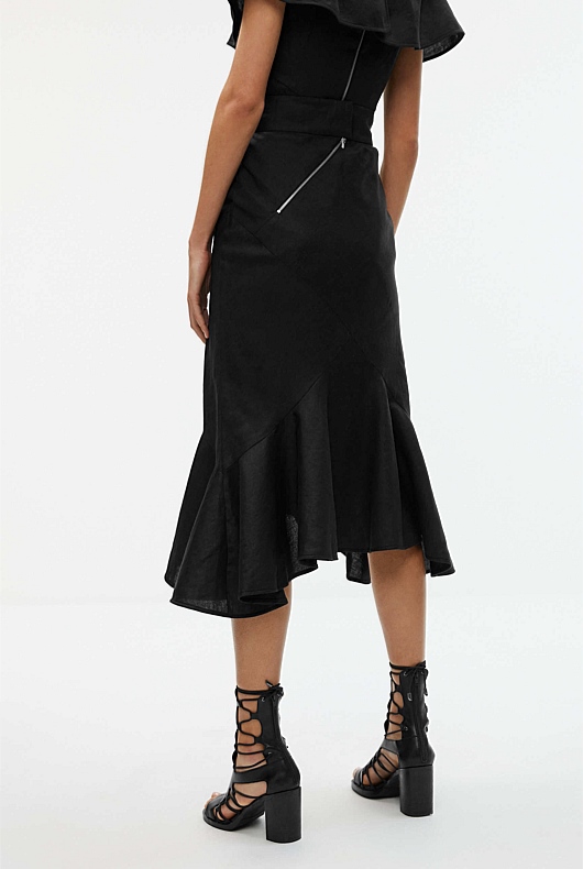 Bias Fonda Skirt - Black