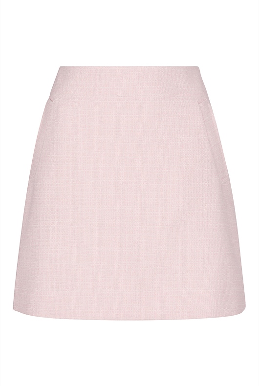 Boucle Mini Skirt - Soft Pink