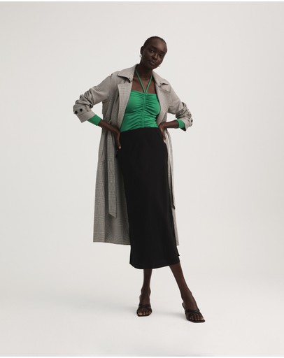 Witchery Ruched Halter Top