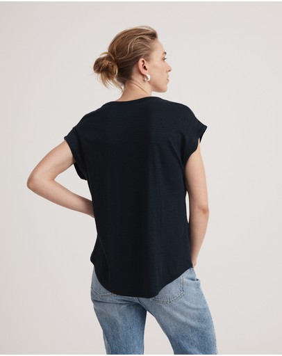 Witchery Linen V Neck Tee