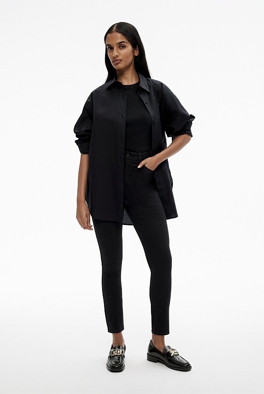 7/8 Skinny Jean - Black