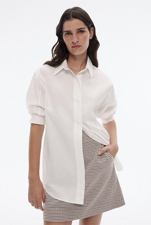 Modern Cotton Shirt - Pure White