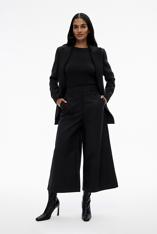 Structured Culotte - Black