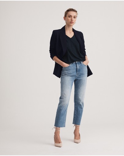 Witchery Linen V Neck Tee