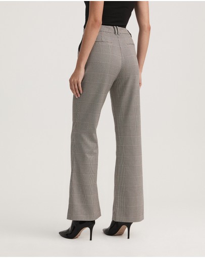 Witchery Check Kick Flare Pant