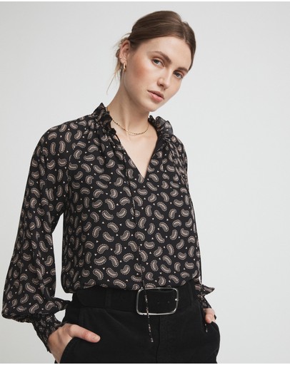 Witchery Mini Paisley Print Blouse