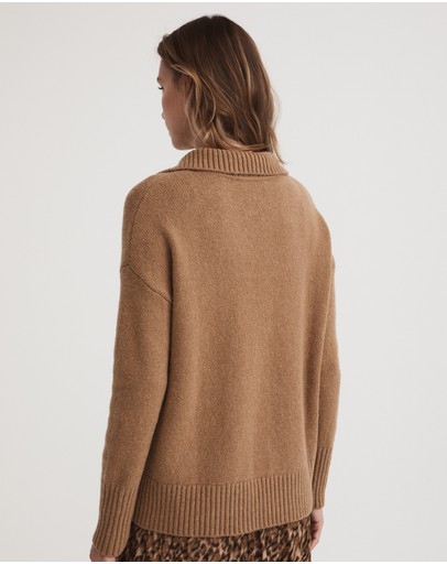 Witchery Tie Neck Knit