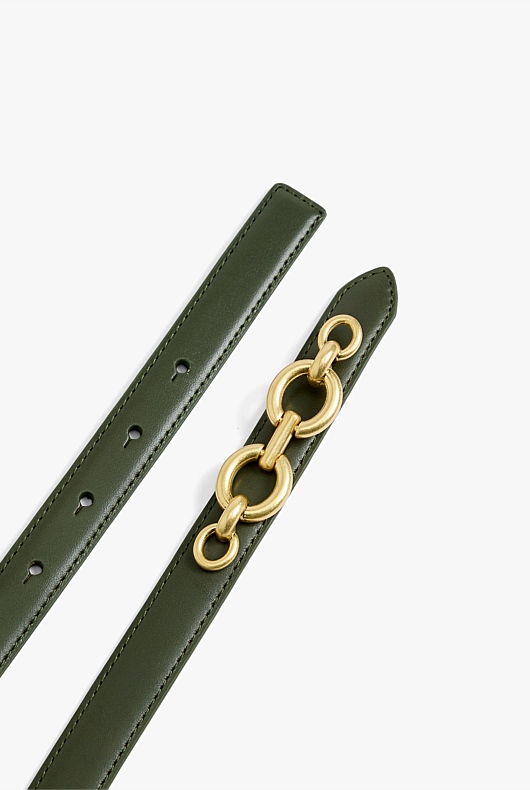 Oval Link Chain Belt - Jungle