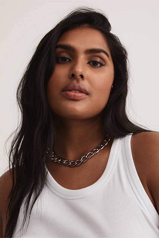 Racer Rib Tank - Pure White