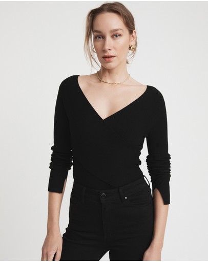 Witchery Wrap Front Knit