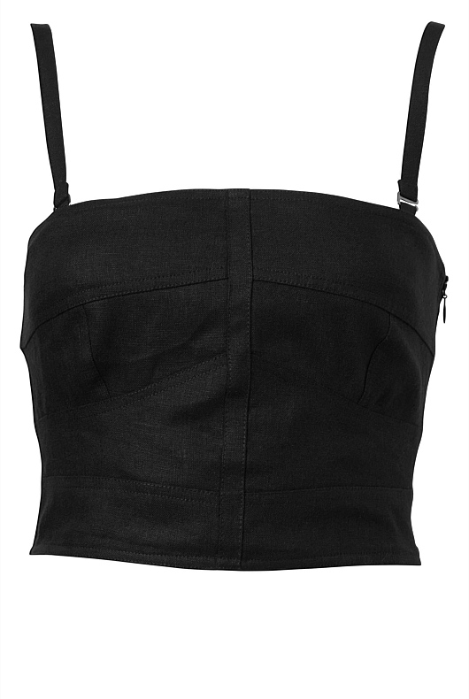 Seam Detail Bodice - Black
