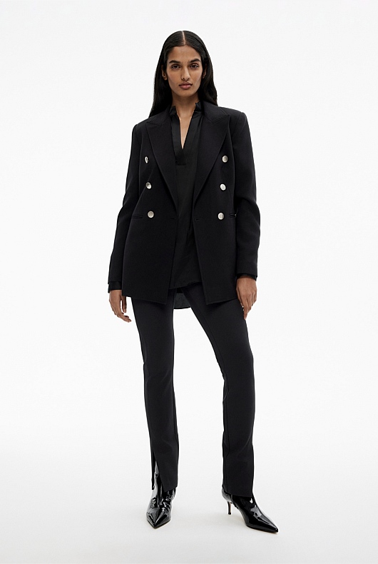 Modern Cuff Blouse - Black